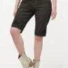 Ulla Popken TRACHTEN-BERMUDA MANDY USED-LOOK - Szorty Jeansowe - Schwarz