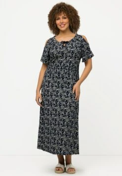 Ulla Popken Długa Sukienka - Navy Blue