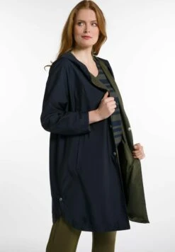 Ulla Popken Krótki Płaszcz - Tiefdunkelblau -Lindex 26fe838985a34d12b718207d5eddf75e