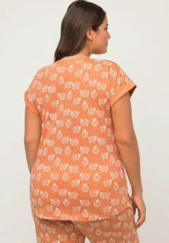 Ulla Popken Koszulka Do Spania - Beige Red -Lindex 289206a9ec08421494f6cf2f5f8d88ba