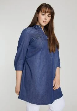 Ulla Popken Tunika - Blue Denim