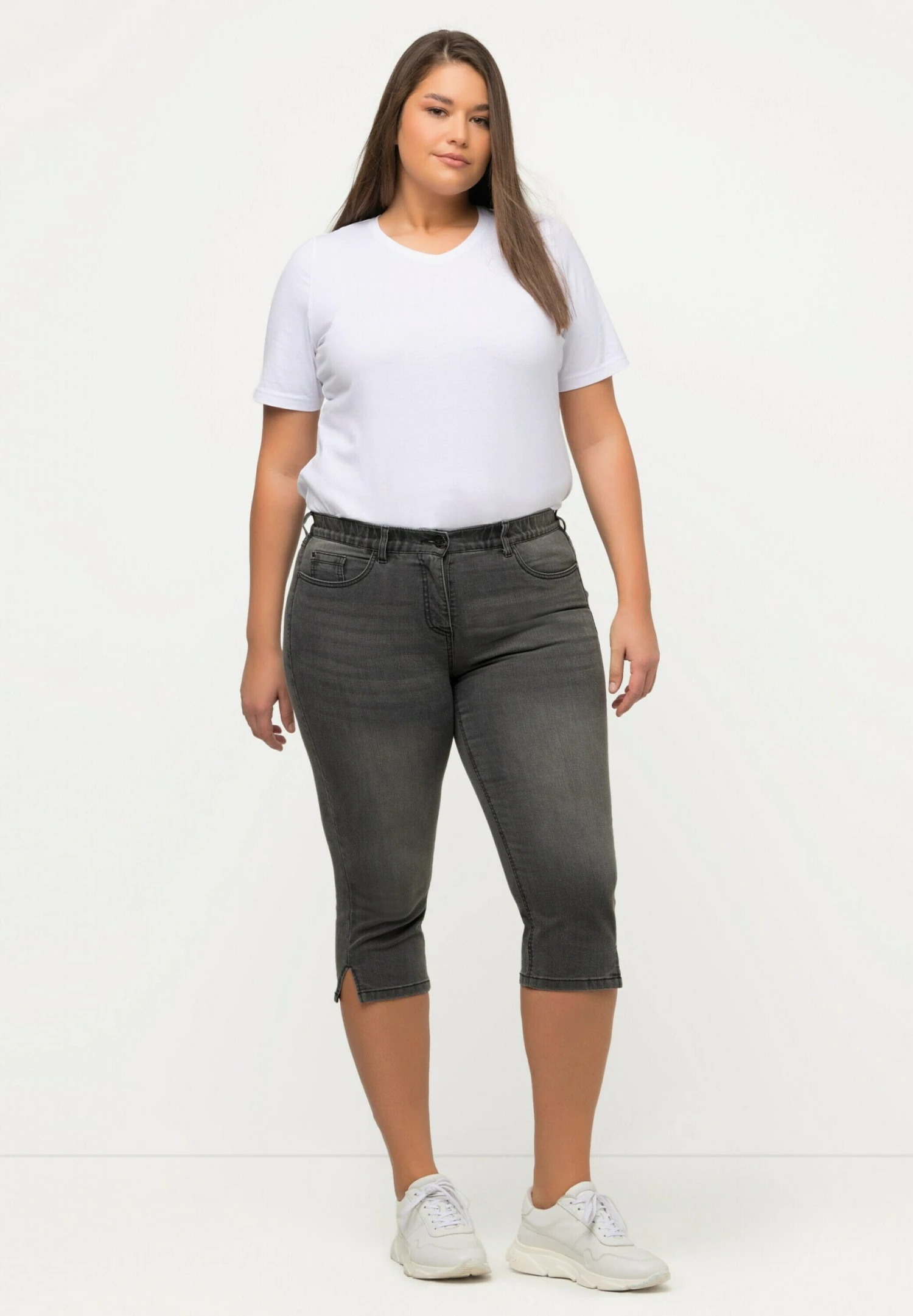 Ulla Popken Szorty Jeansowe - Jean Gris Clair 4 Ulla Popken Szorty Jeansowe - Jean Gris Clair - obrazek 2