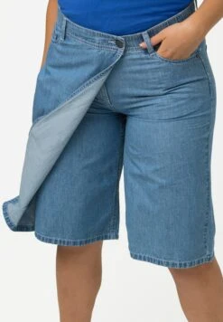 Ulla Popken Szorty Jeansowe - Bleu Jean -Lindex 2a7a7dbac10246e19811fbf76ff4dd2b