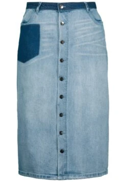 Ulla Popken Spódnica Jeansowa - Bleu Clair -Lindex 2b49d5bd1e1a4b5287a015da4d831705