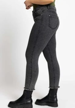 Ulla Popken Jeansy Skinny Fit - Dunkelgrau Denim -Lindex 2e2a52cd6e74476dbba4bd4bcdc79be3