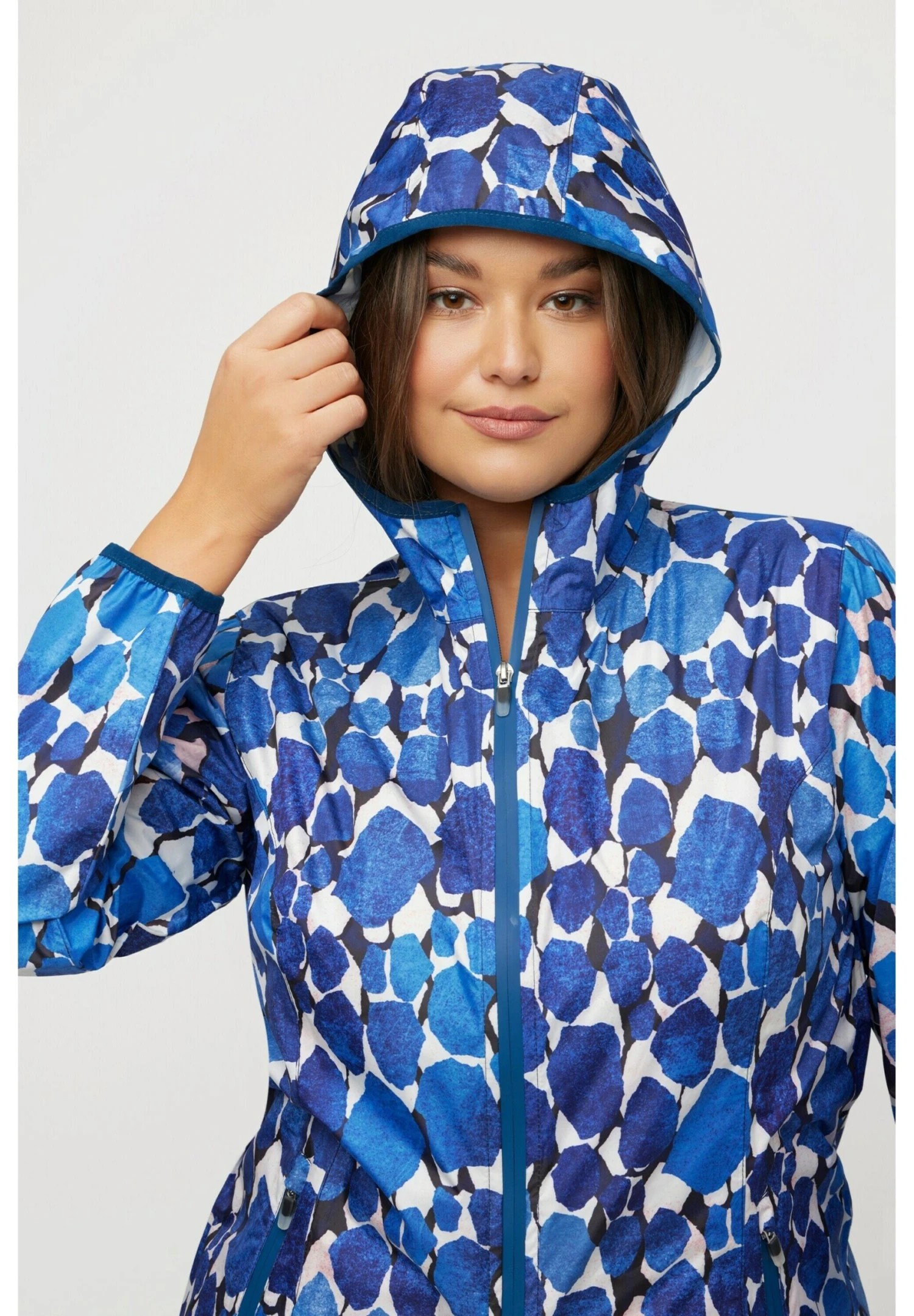 Ulla Popken Kurtka Przeciwdeszczowa - Marine 5 Ulla Popken Kurtka Przeciwdeszczowa - Marine - obrazek 4