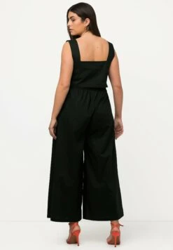 Ulla Popken MARY RÜCKEN-CUT-OUT BEIN PAPER-TOUCH - Kombinezon - Schwarz -Lindex 327262f0d6c4487f9c6405db6a39c49c