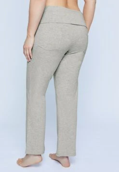 Ulla Popken Spodnie Materiałowe - Grau Melange -Lindex 32d4330165ab4cc6bd5b016dd31bf8d6