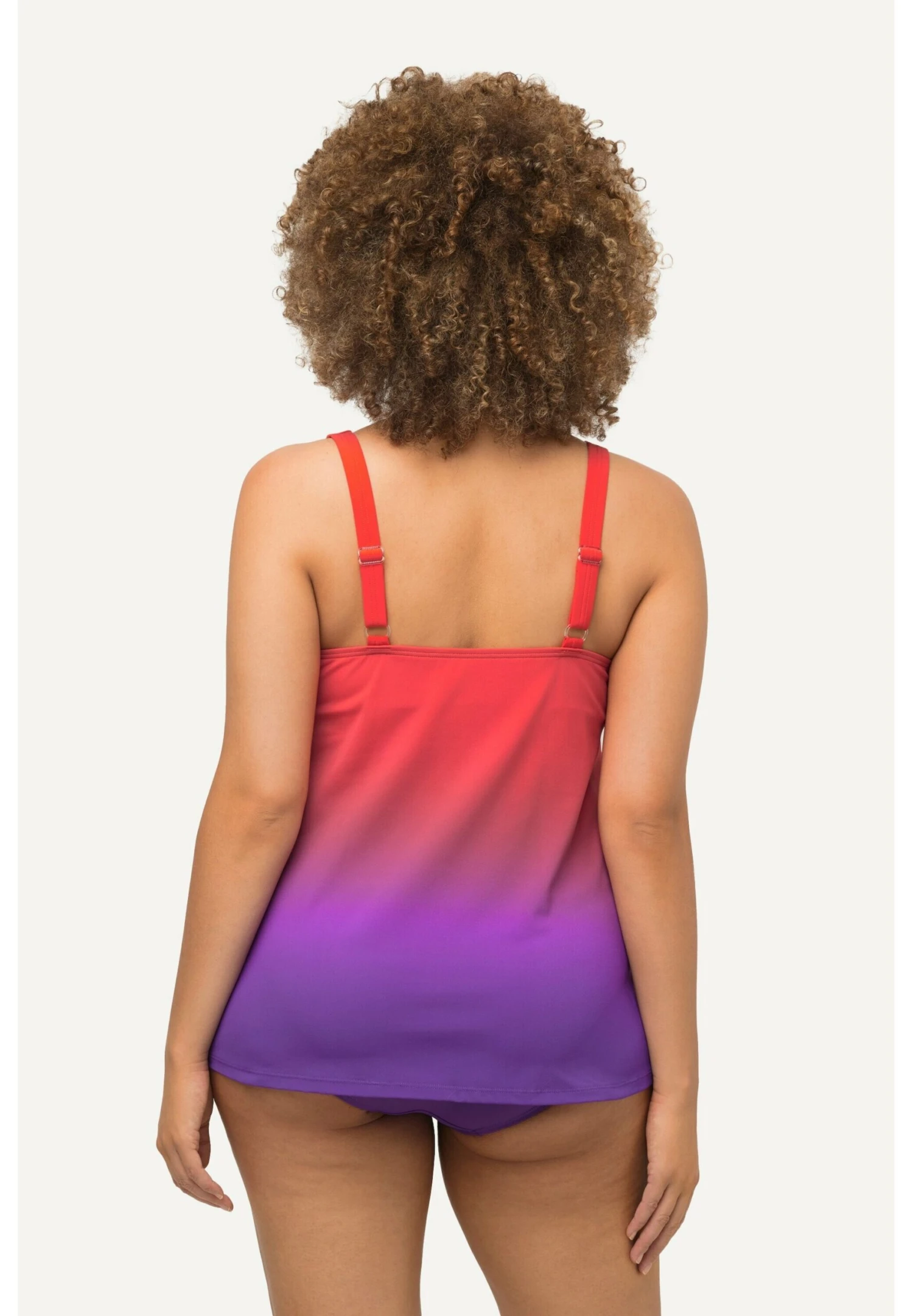 Ulla Popken FARBVERLAUF VOLANTS SOFTCUPS V-AUSSCHNITT SET - Bikini - Purple 5 Ulla Popken FARBVERLAUF VOLANTS SOFTCUPS V-AUSSCHNITT SET - Bikini - Purple - obrazek 3