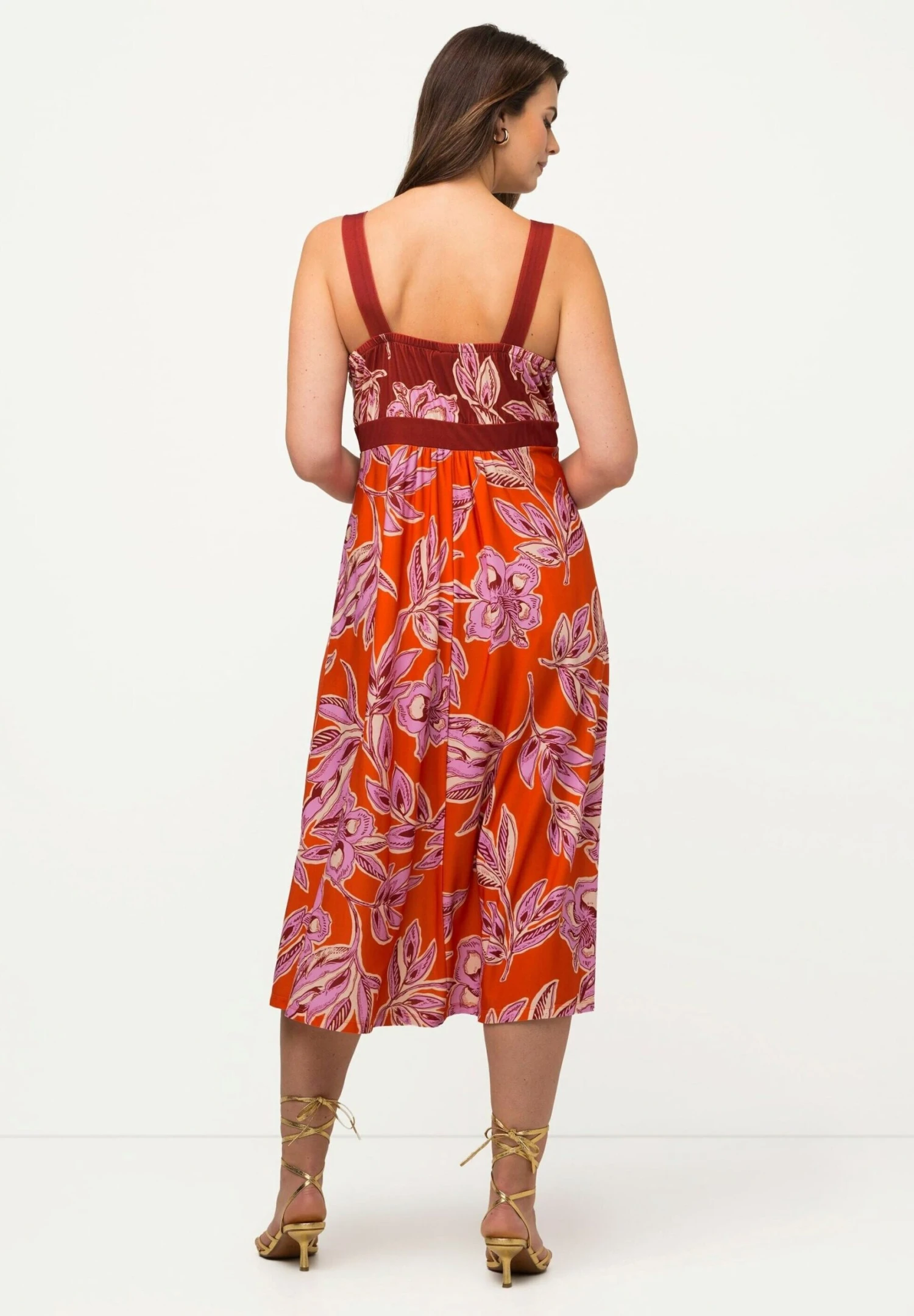 Ulla Popken Sukienka Z Dżerseju - Bright Orange 5 Ulla Popken Sukienka Z Dżerseju - Bright Orange - obrazek 3