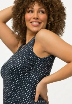 Ulla Popken DOUBLURE TRÈS SOUPLE FRONCES SUR LES CÔTÉS - Kostium Kąpielowy - Marine -Lindex 357191aa67c4491194c0f863bbae2fcc