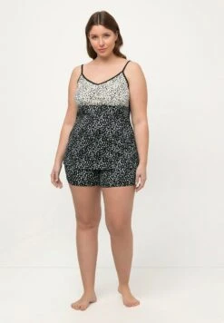 Ulla Popken Piżama - Black -Lindex 35b96dc4d3c243c291a954ee4c558bbc