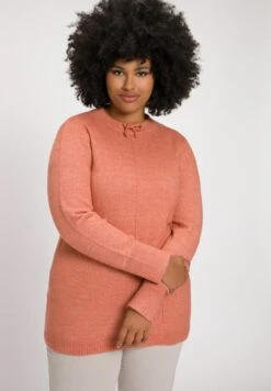 Ulla Popken LANGARM - Sweter - Rosequartz