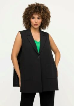 Ulla Popken Kamizelka - Zwart -Lindex 38302eb343f64c70b9443d5eed48820e