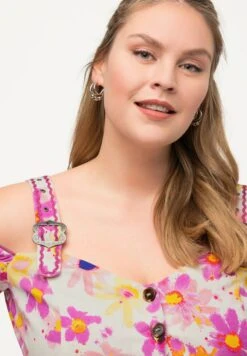 Ulla Popken Długa Sukienka - Rose Vif Clair -Lindex 38dab1c3c9334d61b40f8a916bee0d6d