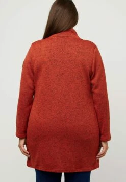 Ulla Popken Krótki Płaszcz - Terracotta -Lindex 397bb3dcafde4446a8b1bbec72f2030d