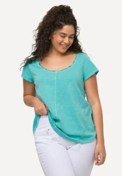 Ulla Popken T-shirt Basic - Aqua Foncé -Lindex 3a37d18030c4422e955c31dd89ccdfbb
