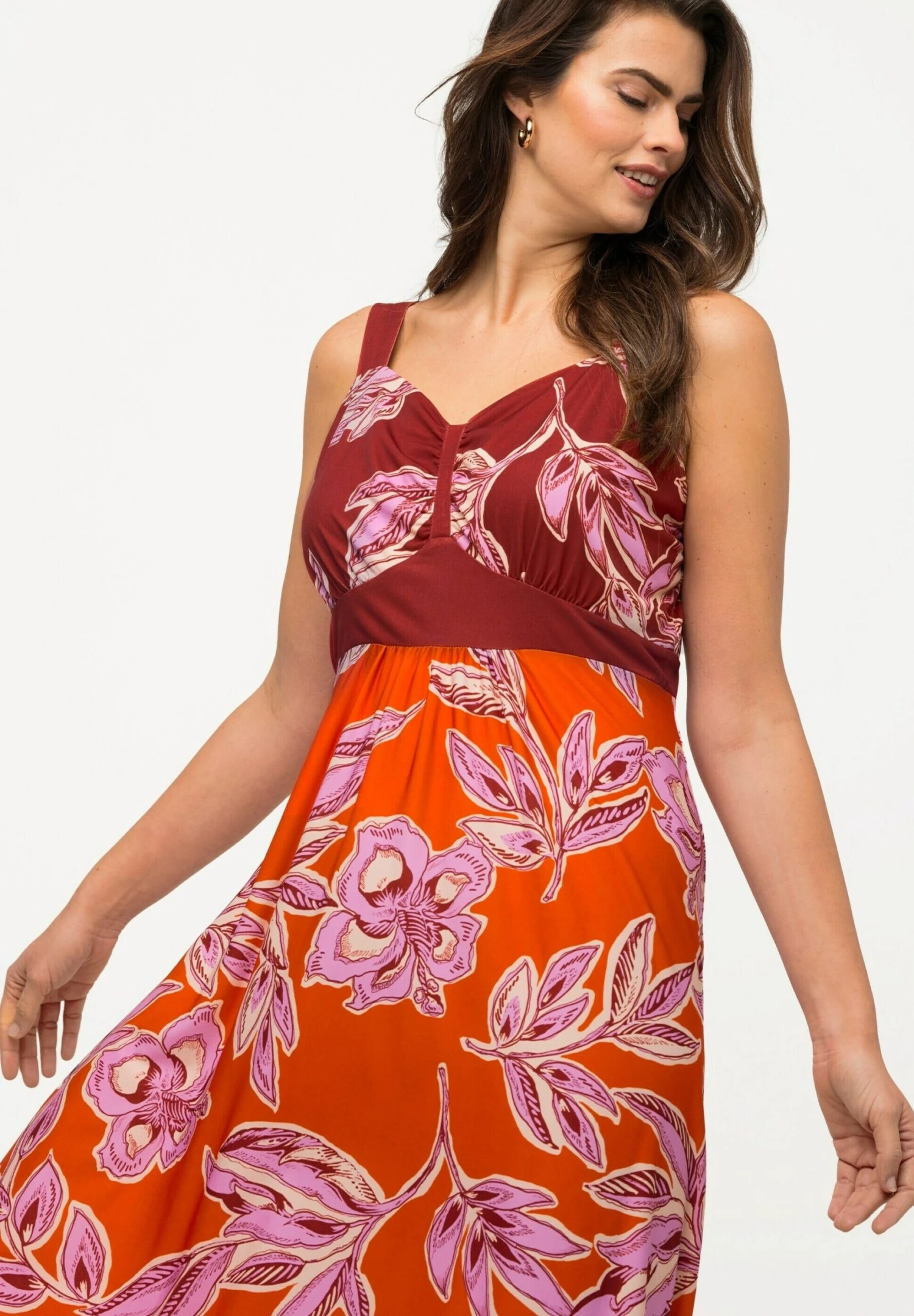 Ulla Popken Sukienka Z Dżerseju - Bright Orange 6 Ulla Popken Sukienka Z Dżerseju - Bright Orange - obrazek 4