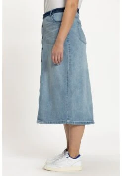 Ulla Popken Spódnica Jeansowa - Bleu Clair -Lindex 3afc9d631f6544ceaaaaf040126132a5