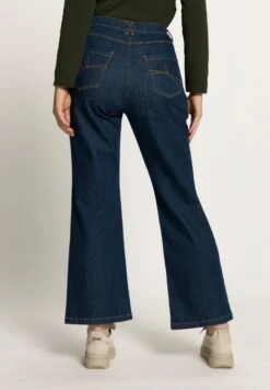 Ulla Popken Jeansy Dzwony - Dark Blue Denim -Lindex 3ba6ef18fa2549e8af4f72a1f13ad922