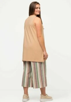 Ulla Popken A-LINIE V-AUSSCHNITT ÄRMELLOS - Top - Beige -Lindex 3c427e3cef0d4ab191dc1921fff76a76