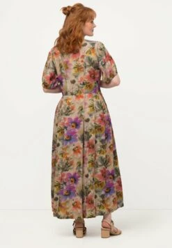 Ulla Popken HALBARM - Długa Sukienka - Abricot Pastel -Lindex 3c95c906274143ff9df022cb66e3d1b3