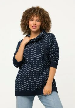 Ulla Popken Bluza - Bleu Nuit Mat -Lindex 3c9b21d6bb6e49d0991c1ff935c1d799