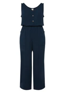 Ulla Popken 7/8-LÄNGE MUSSELIN V-AUSSCHNITT ÄRMELLOS - Kombinezon - Marine -Lindex 3cba58457cbe4743a437399534a99d39