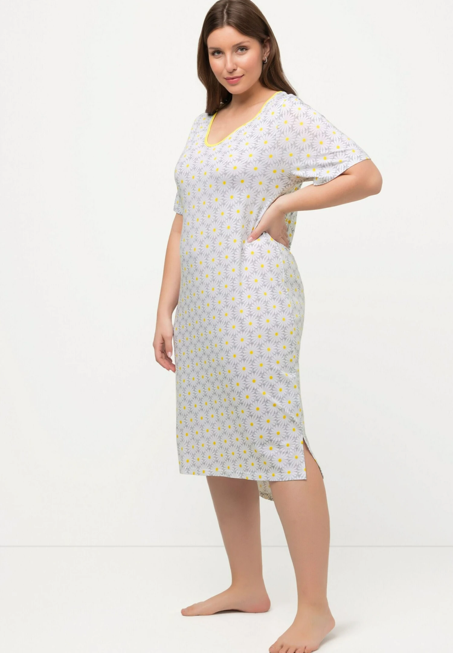 Ulla Popken Koszula Nocna - Blanc Neige 4 Ulla Popken Koszula Nocna - Blanc Neige - obrazek 2