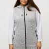 Ulla Popken Kardigan - Lichtgrijs Melange