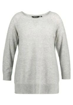 Ulla Popken Sweter - Hellgrau Mélange -Lindex 3d8f6a16611e405daf43ea76081f6b2d