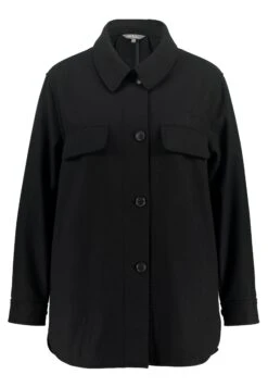 Ulla Popken Klasyczny Płaszcz - Noir -Lindex 3ddb978e6dbd45bb98be948121efc515