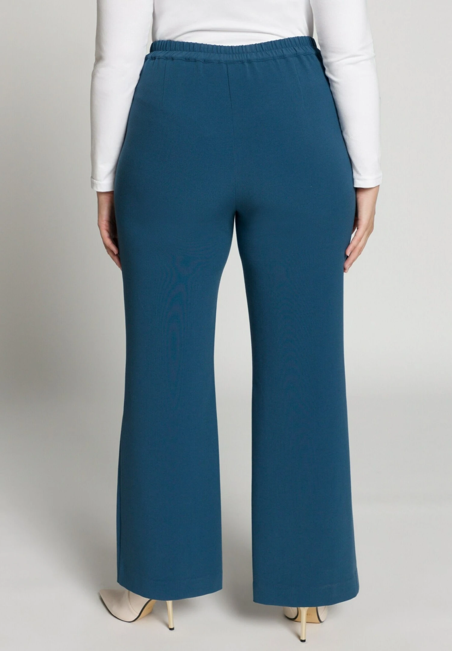 Ulla Popken Spodnie Materiałowe - Pétrole 5 Ulla Popken Spodnie Materiałowe - Pétrole - obrazek 3