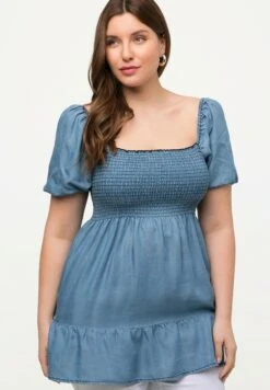 Ulla Popken Bluzka - Bleu Jean