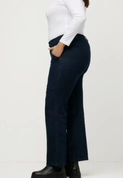 Ulla Popken Jeansy Dzwony - Blue Denim -Lindex 3ee96182d5644cef878faf80e64800cd