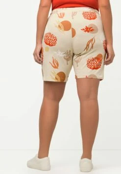 Ulla Popken BERMUDA FLAMM BIO - Szorty - Popcorn -Lindex 3efeb0cfe73641bb83aa3e7f4691880c