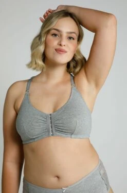 Ulla Popken Biustonosz Bustier - Gris Clair Chiné