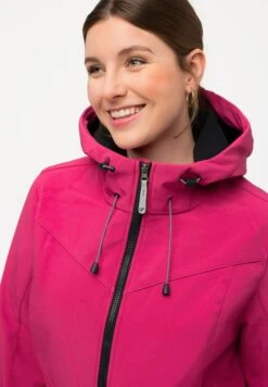 Ulla Popken Krótki Płaszcz - Rose Vif Magenta -Lindex 4117f6381dbc40ba97101e5ceeaa0fb4