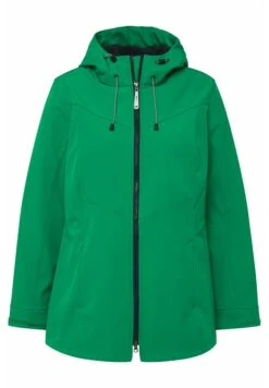 Ulla Popken Krótki Płaszcz - Vert émeraude -Lindex 421c59e5c34b4358bc36eb34048bded2