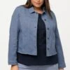 Ulla Popken Kurtka Jeansowa - Violet Bleu -Lindex 42ede6c6053845d6ae6c40214f60b8ec