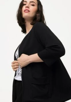 Ulla Popken MANCHES 3/4 COUPE OUVERTE - Żakiet - Noir -Lindex 443de953f20f45128b73c9fab33c5382