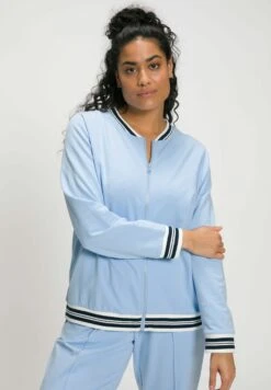 Ulla Popken Bluza Rozpinana - Eisblau