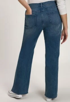 Ulla Popken Jeansy Dzwony - Blue -Lindex 45f105cda7dd48cab68588bc763e971e