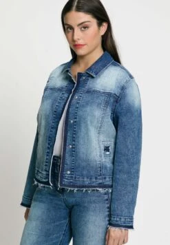 Ulla Popken Kurtka Jeansowa - Bluedenim