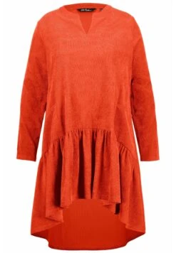 Ulla Popken A-LINIE, TUNIKA-AUSSCHNITT, LANGARM - Sukienka Letnia - Safran -Lindex 46ac9d7b8f5348099b0e52b2525b75a1