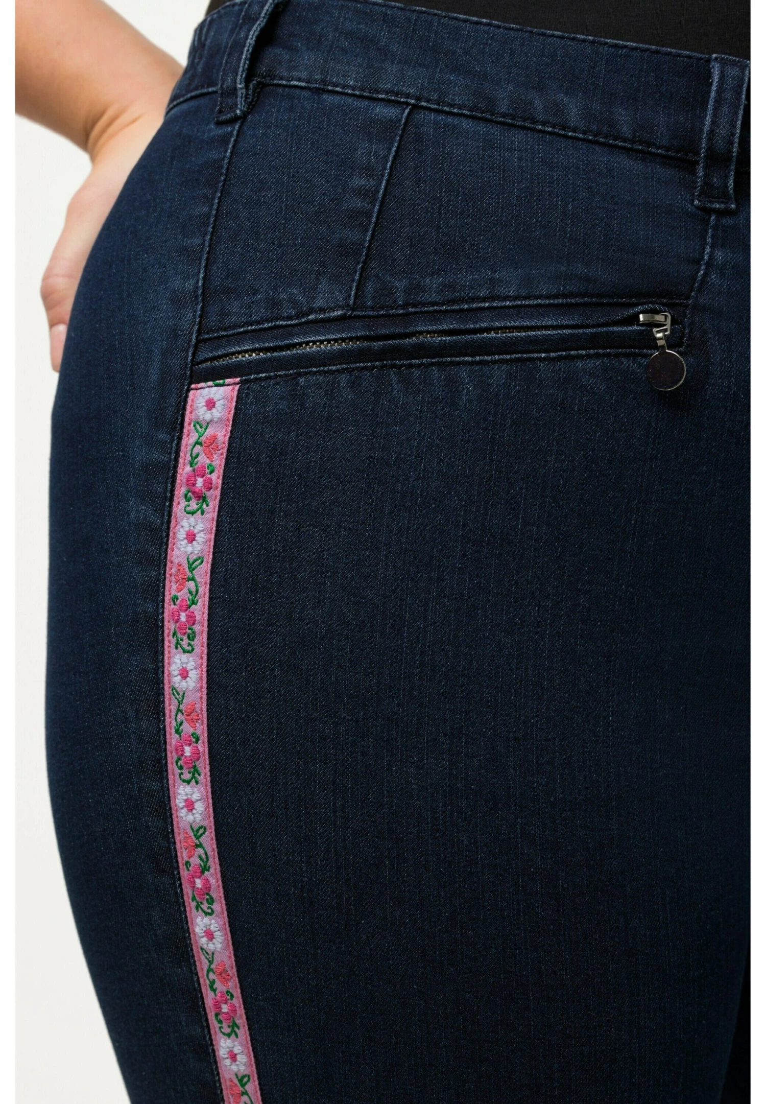 Ulla Popken Jeansy Slim Fit - Jean Bleu Foncé 7 Ulla Popken Jeansy Slim Fit - Jean Bleu Foncé - obrazek 5