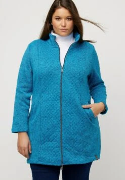 Ulla Popken Krótki Płaszcz - Ozeanblau