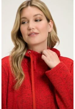 Ulla Popken Krótki Płaszcz - Rouge Carmin -Lindex 48c4d8ee52d1475784e7eb4991b56ae3