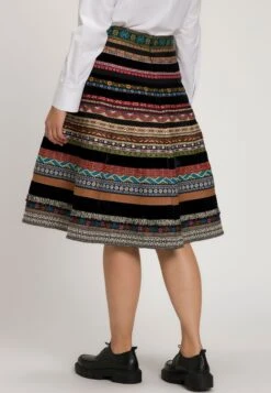 Ulla Popken Spódnica Trapezowa - Multicolore -Lindex 490648f5d0cd42a9bb4ba7e25a1682c7