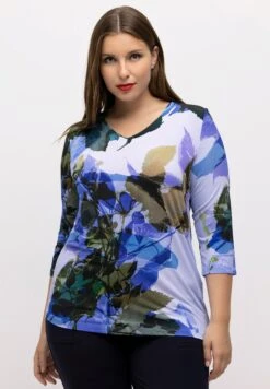 Ulla Popken Bluzka Z Długim Rękawem - Kobaltblau -Lindex 4a2aa8e849c94d2f8b6c08538bbc240e